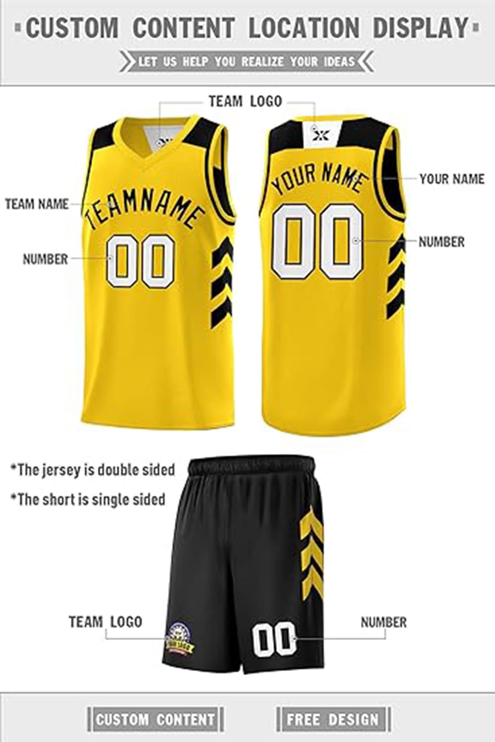 Home Basketball Team Kit - Image 3