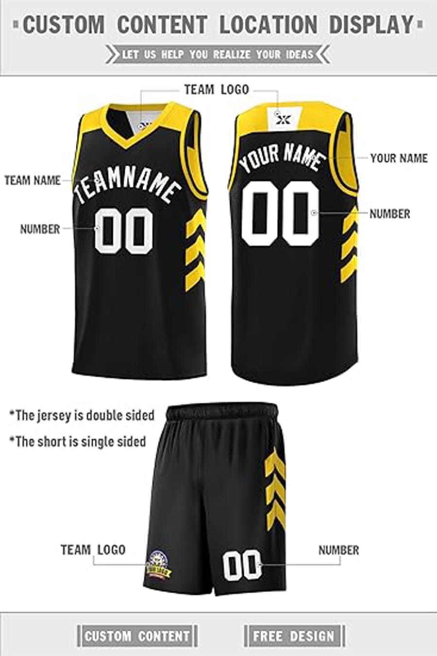 Home Basketball Team Kit - Image 4