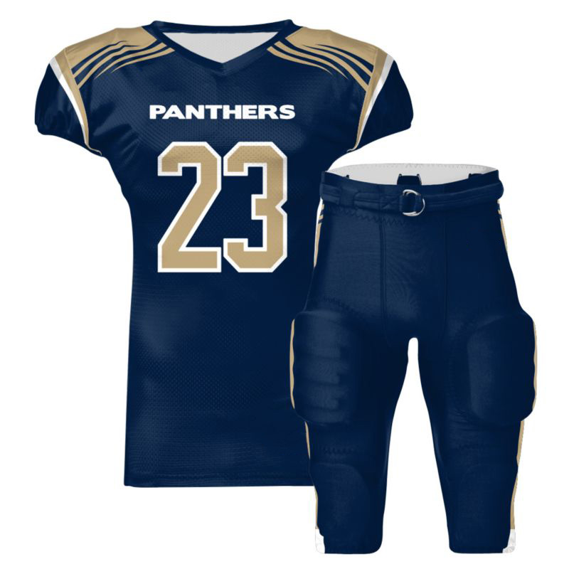 Navy Gold Football Kit